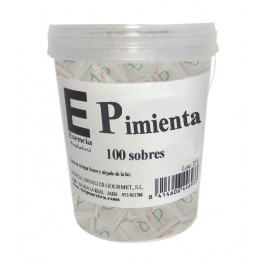 Sobres de Pimienta 0,2 grs Vaso con 100 unidades