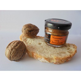 Naranja con Chocolate Mermelada Artesanal tarro cristal 30gr